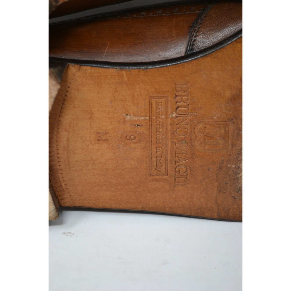 Bruno Magli Italy Brandy Montreal Tassel Loafers Shoes Mens Brown Size 9M 13826‎ - Picture 15 of 15
